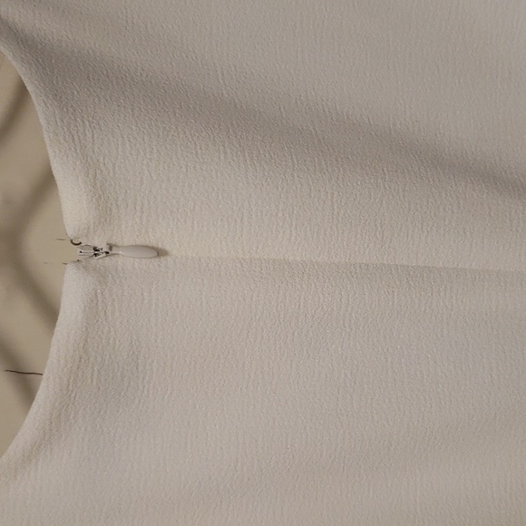 Dress the Population Catalina Crepe White Cocktail Fit and Flare Dress Xlarge - Picture 7 of 11